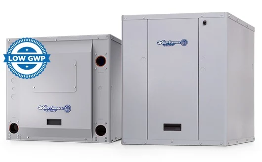 Two WaterFurnace 5 Series hydronic geothermal units side by side