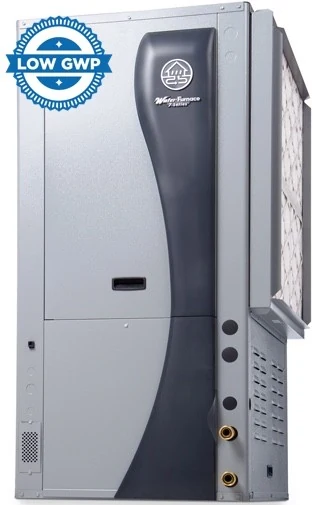 A WaterFurnace 7 Series geothermal heat pump cabinet